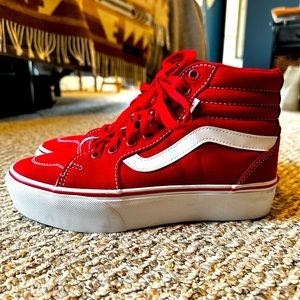 NWOB Red High Top size 7.5 Vans